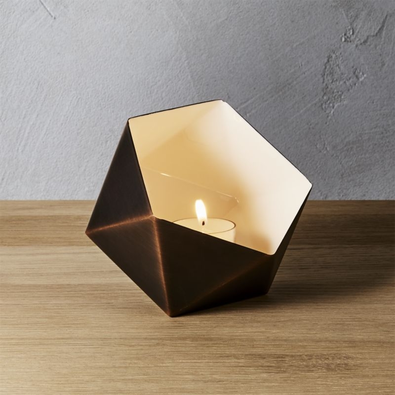geodesic tea light candle holder - Image 1