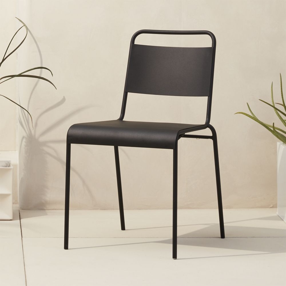 lucinda black stacking chair - Image 0