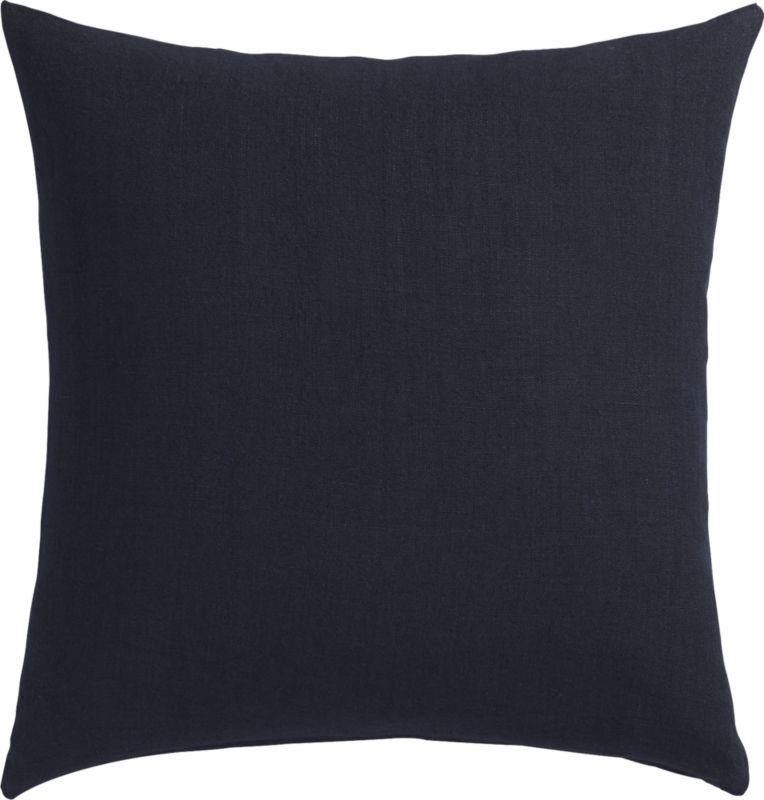 "20"" linon navy pillow with down-alternative insert" - Image 1