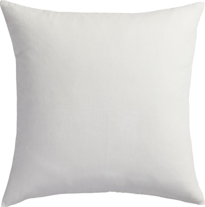 23"Leisure White Pillow with Feather-Down Insert - Image 1