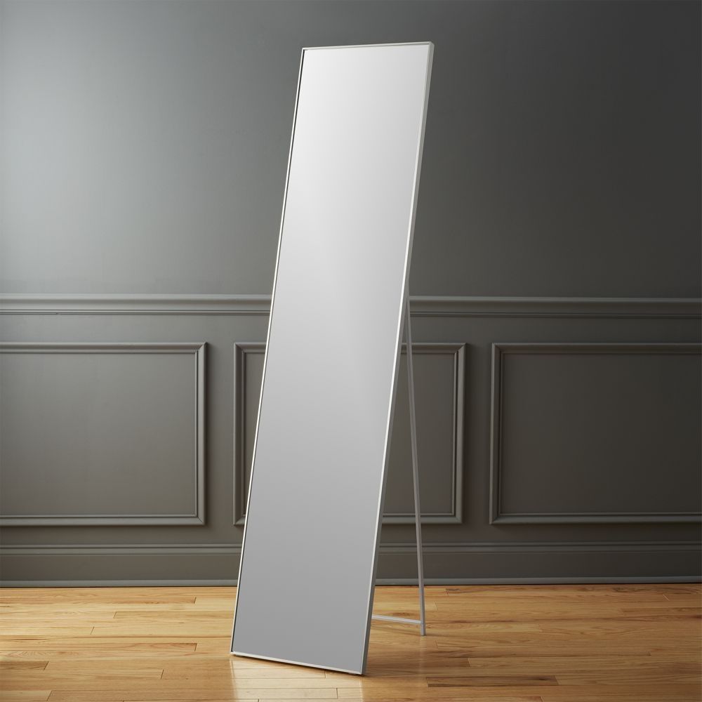 Infinity Standing Silver Floor Length Mirror 16"x69" - Image 0