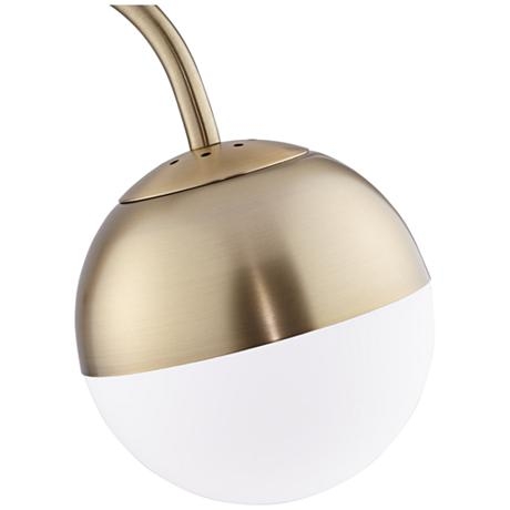Carlton Globe Brass Finish LED Floor Lamp - Image 1