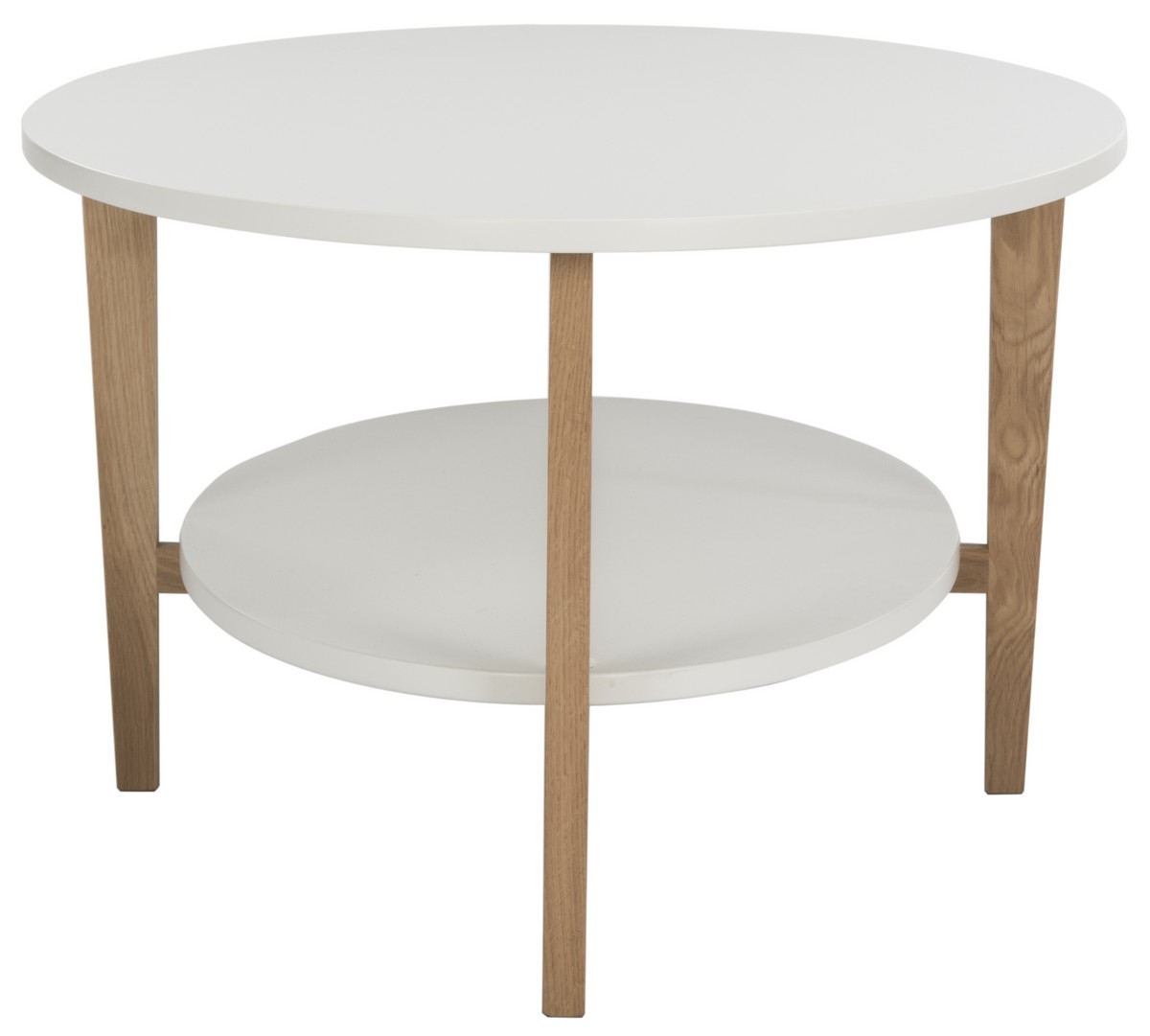 Woodruff Oval Coffee Table - White - Arlo Home - Image 1