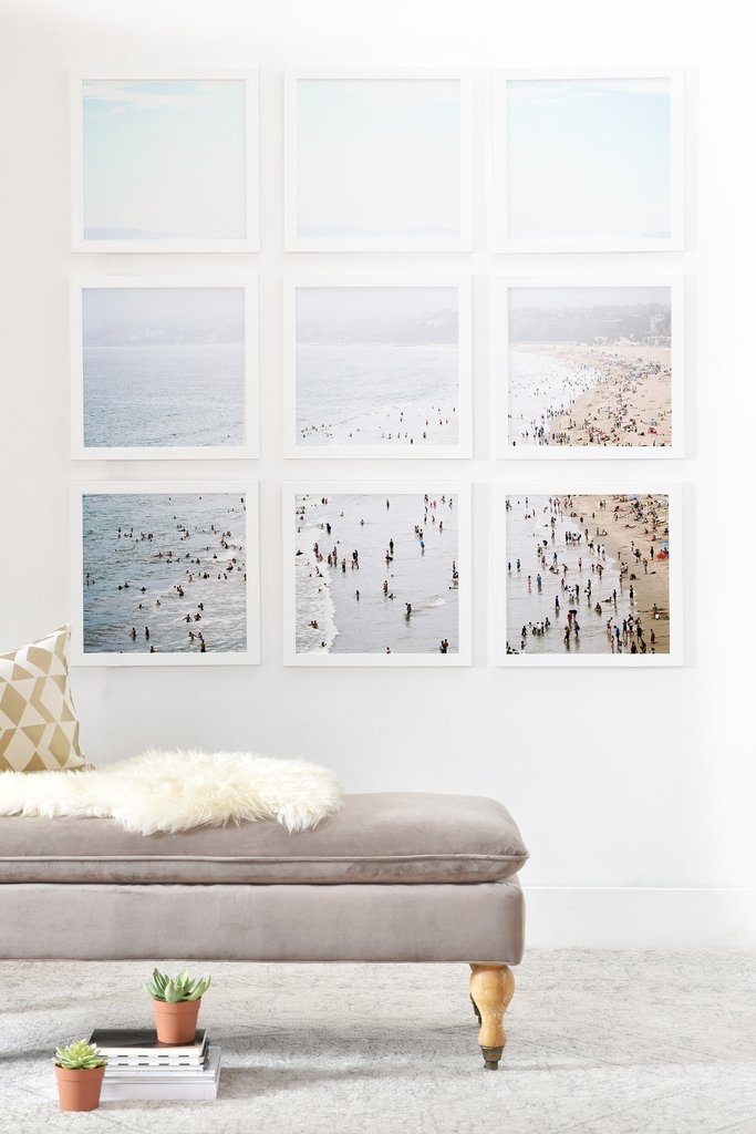 LA SUMMER- 4' x 4'(Nine 16 '' frameds )- Basic white frame- No mat - Image 0