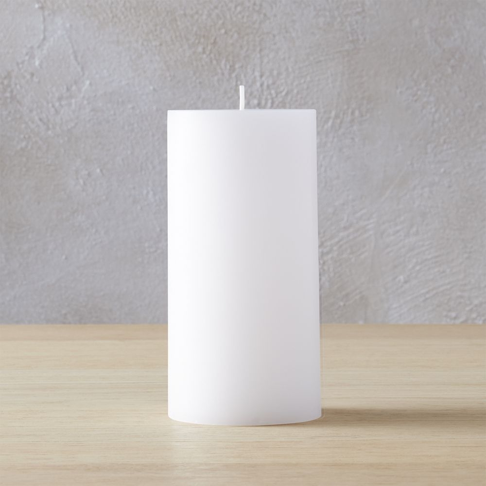 3"x6" White Pillar Candle - Image 0