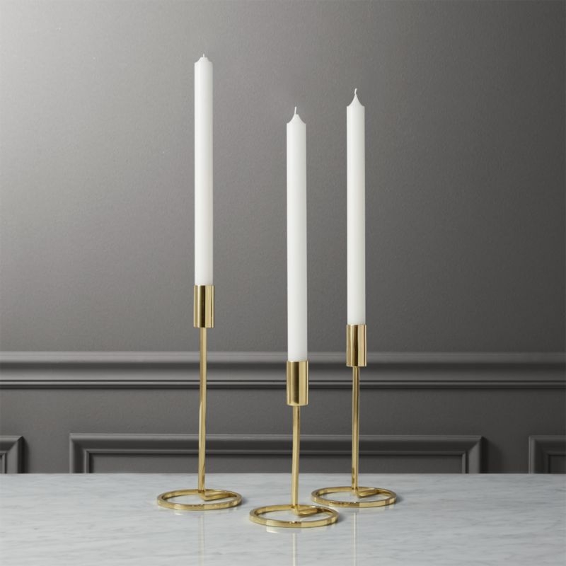 3-piece roundabout taper candle holder set - Image 1