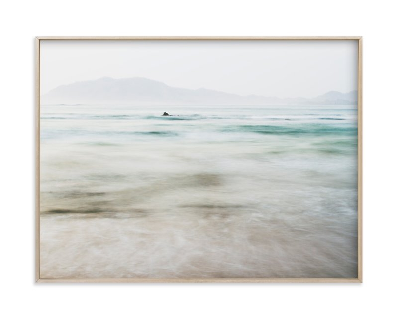 The Pacific 18"x24" matte brass frame - Image 0