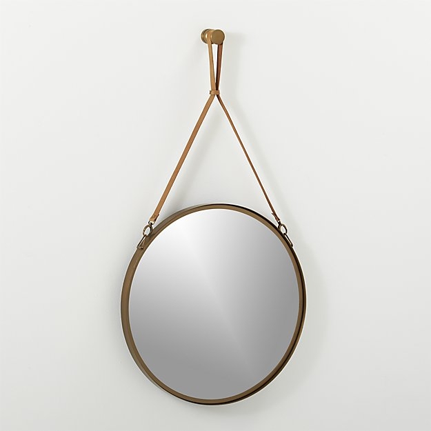 victor leather 24" mirror - Image 2