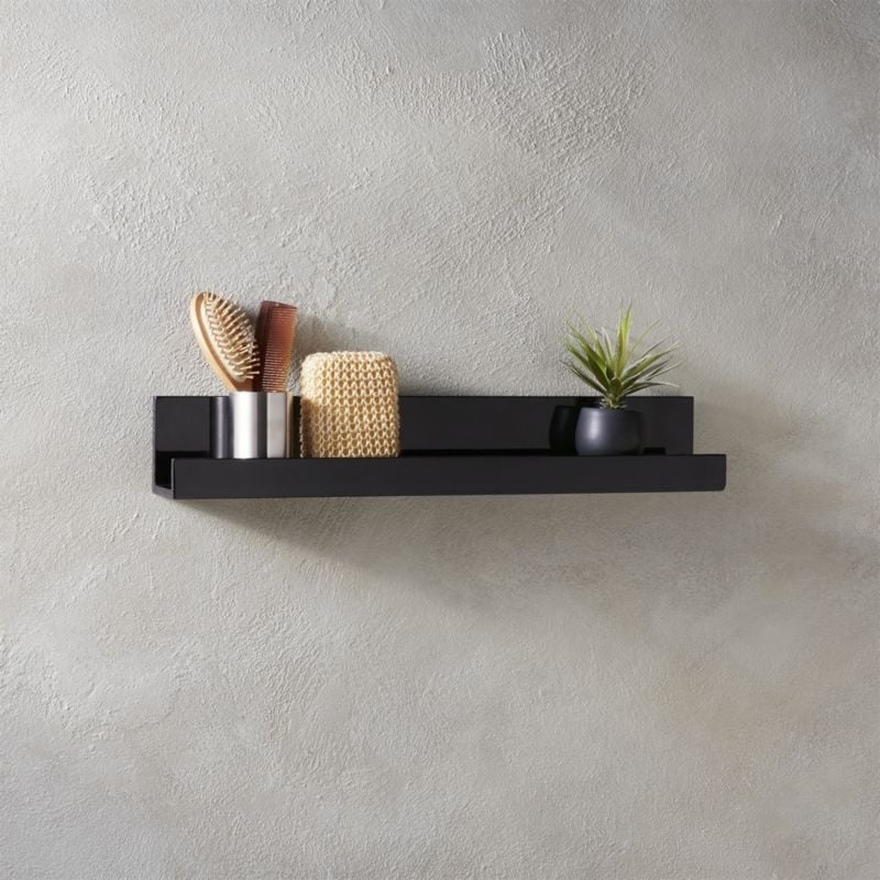 Piano black wall shelf 48" - Image 6