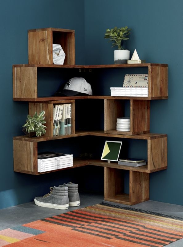 corner block wood shelf - Image 4