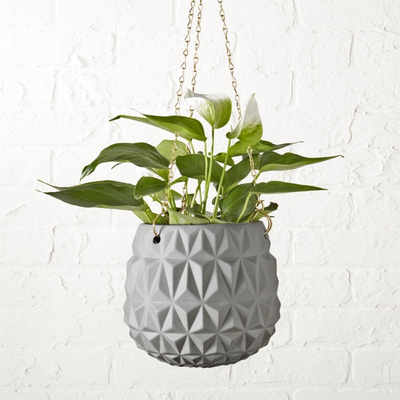 glisan grey hanging planter - Image 6