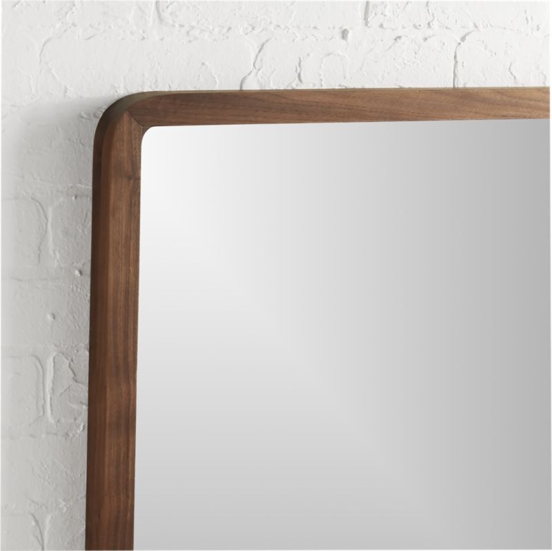 "walnut 30"" square wall mirror" - Image 5