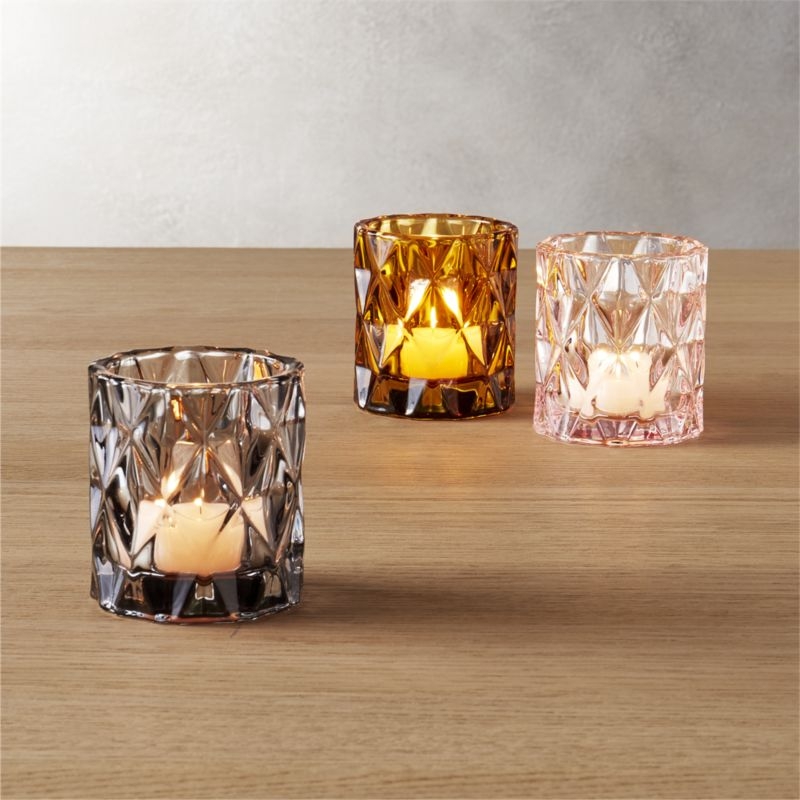 Betty Smoked Glass Tealight Candle Holder - Image 4