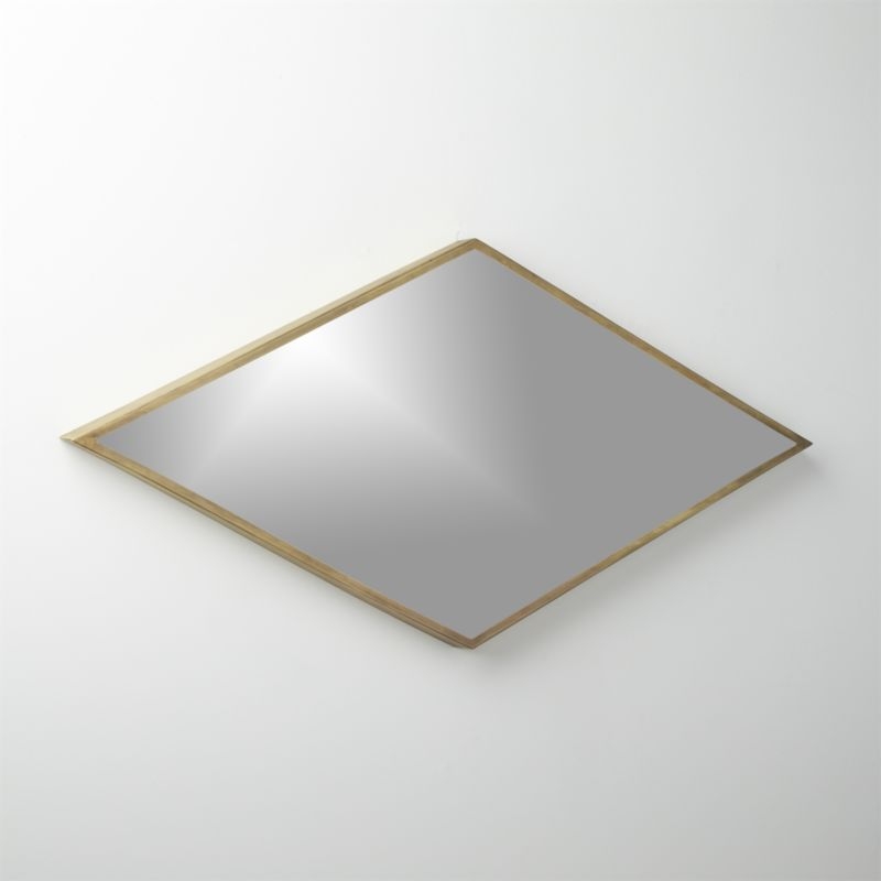 "diamond brass 21.75""x45"" wall mirror" - Image 6