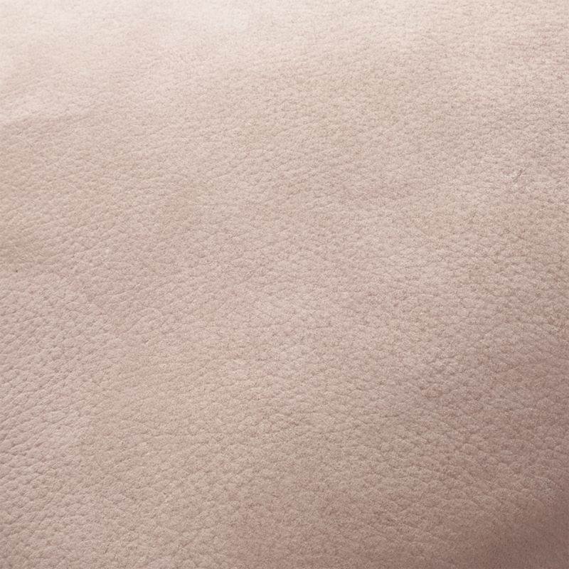 "18""x12"" loki blush leather pillow with down-alternative insert" - Image 5