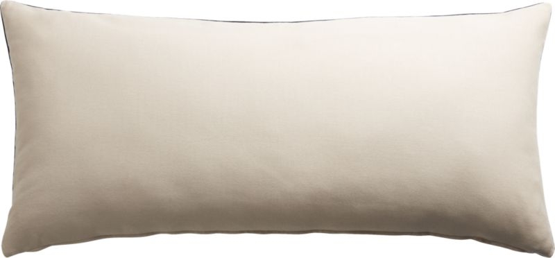 "36""x16"" leisure navy pillow with down-alternative insert" - Image 2