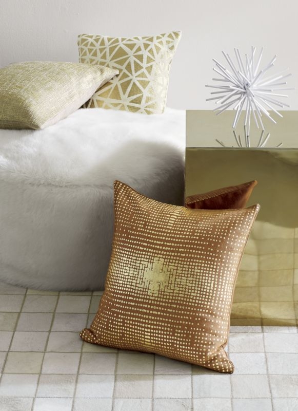 "16"" soiree natural pillow with feather-down insert" - Image 5