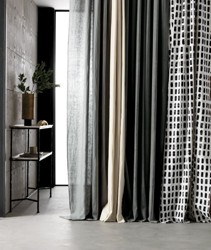 "graphite linen curtain panel 48""x96""" - Image 4