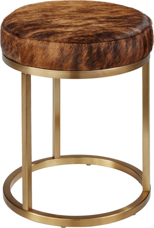 hide brass stool - Image 4