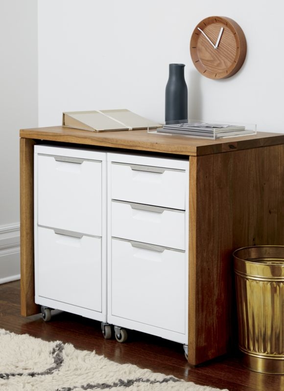 TPS white 2-drawer filing cabinet - Image 5