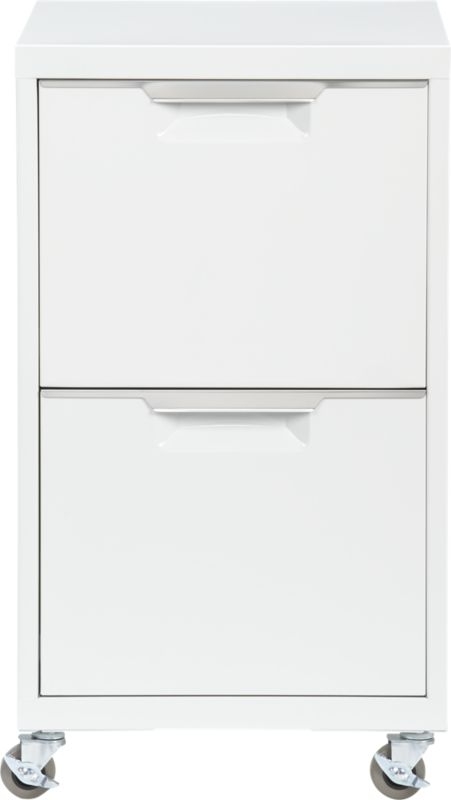 TPS white 2-drawer filing cabinet - Image 6