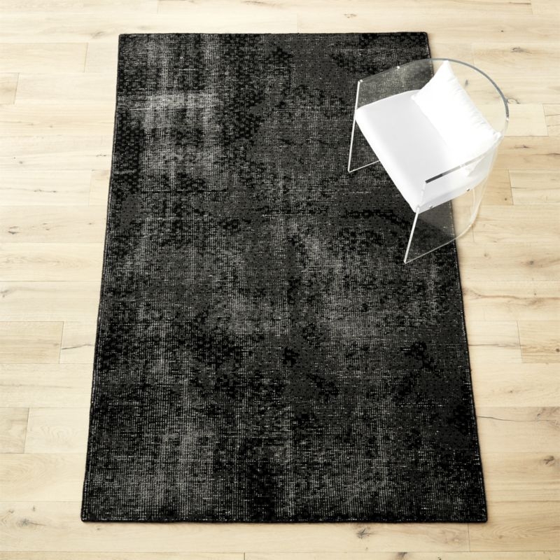 the hill-side disintegrated floral grey rug 8'x10' - Image 5