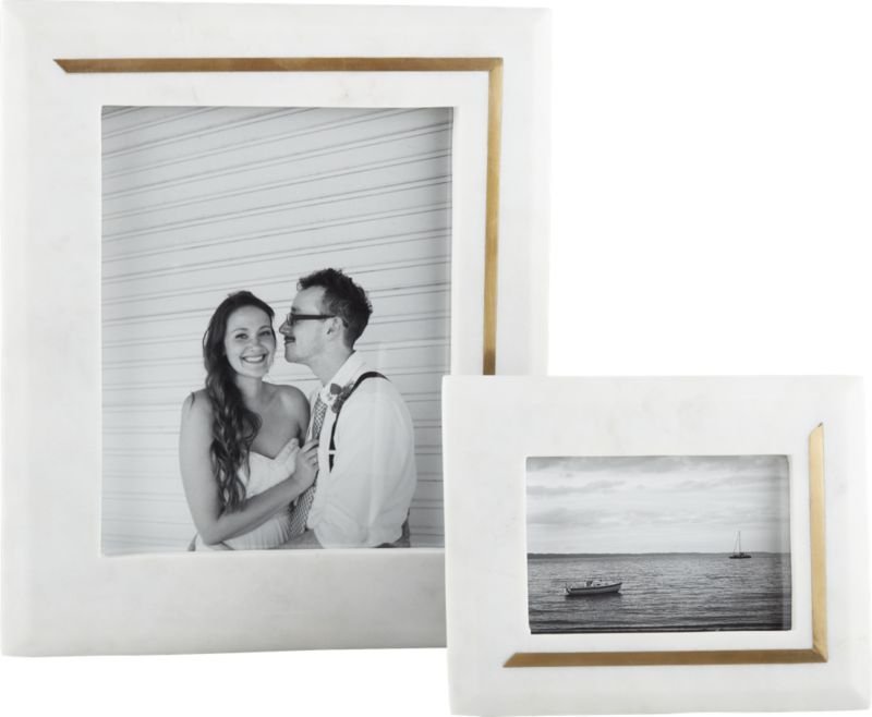 silas marble-brass 8x10 picture frame - Image 3