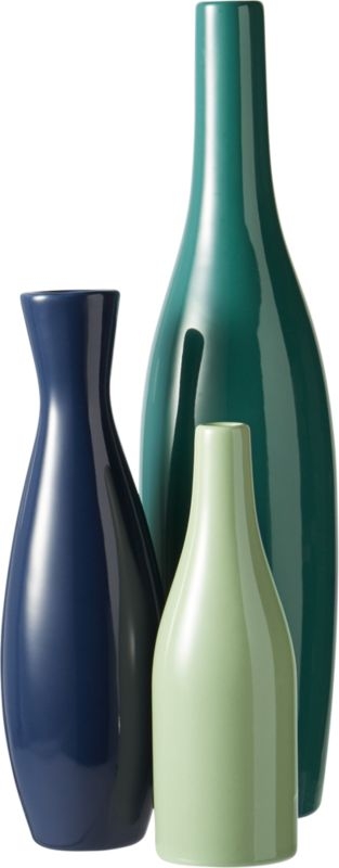 3-piece blue and green scout vase set - Image 3