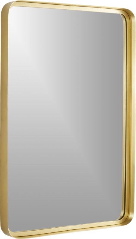 24.5""x36" croft brass wall mirror" - Image 4