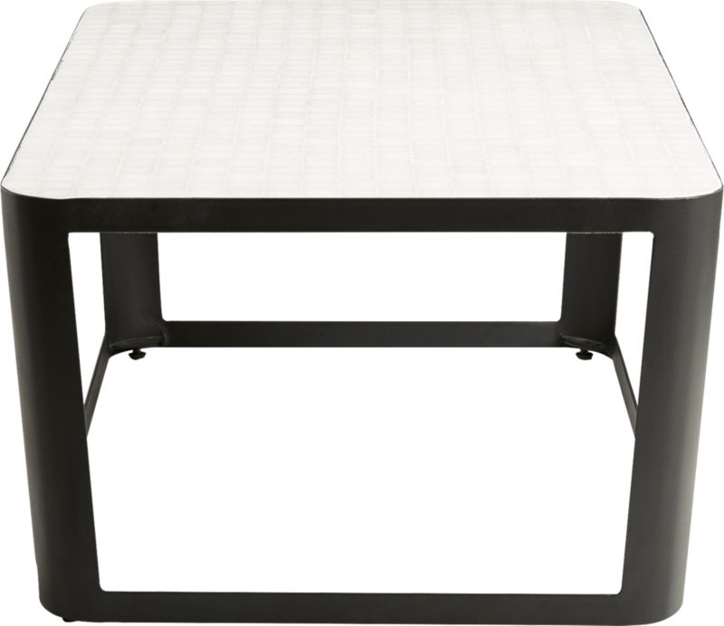thapsus white marble tile coffee table - Image 5