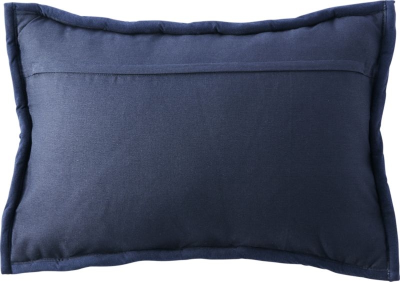 "18""x12"" jersey interknit navy pillow with down-alternative insert" - Image 4