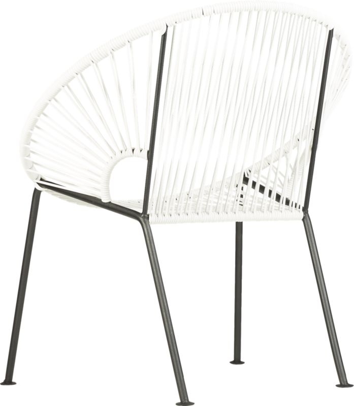 Ixtapa White Outdoor Lounge Chair - Image 5
