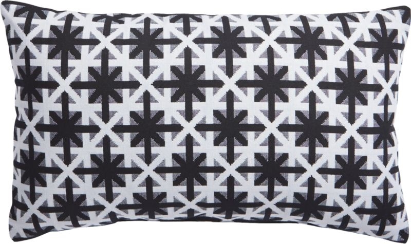 "20""x12"" cafe white and black outdoor pillow" - Image 6