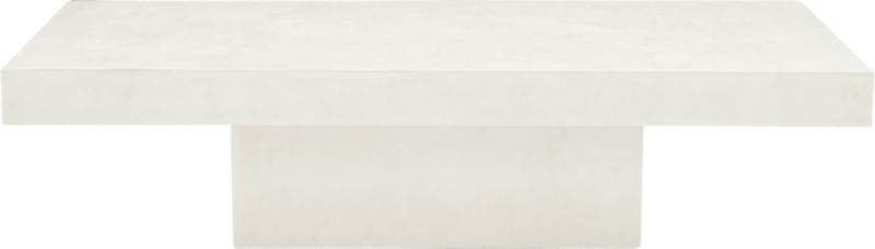 element ivory white rectangular coffee table - Image 3