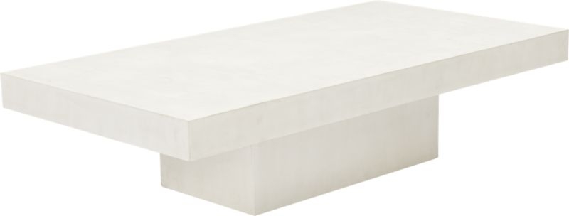 element ivory white rectangular coffee table - Image 4