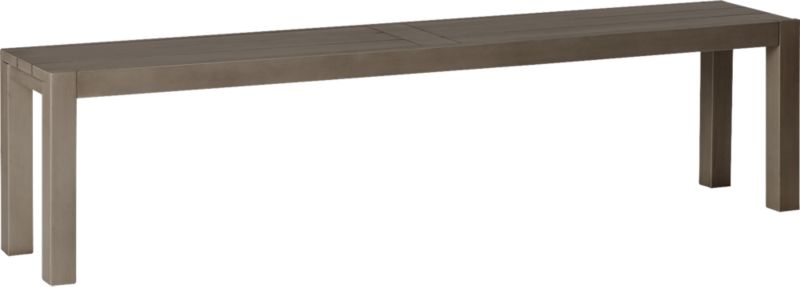 matera large grey dining bench - Image 3
