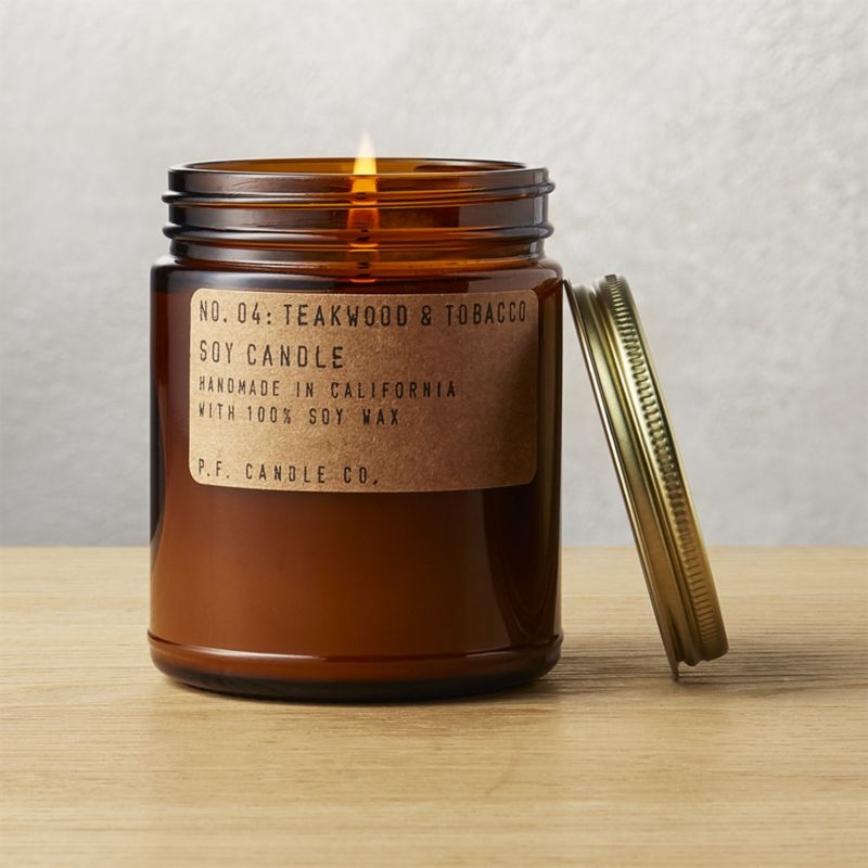teakwood and tobacco soy candle - Image 4