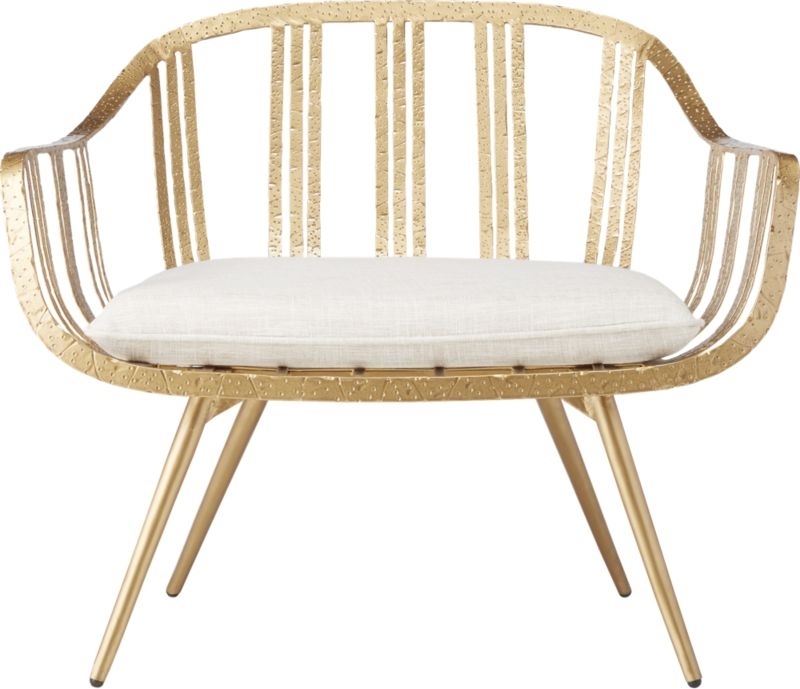gala gold lounge chair - Image 3