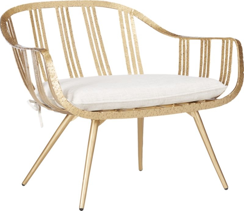 gala gold lounge chair - Image 4