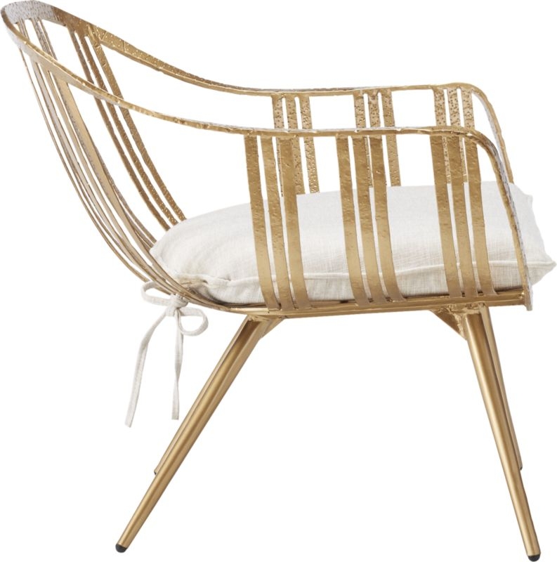 gala gold lounge chair - Image 5