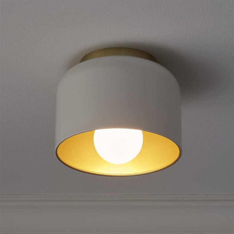 Bell White Flush Mount Light - Image 4