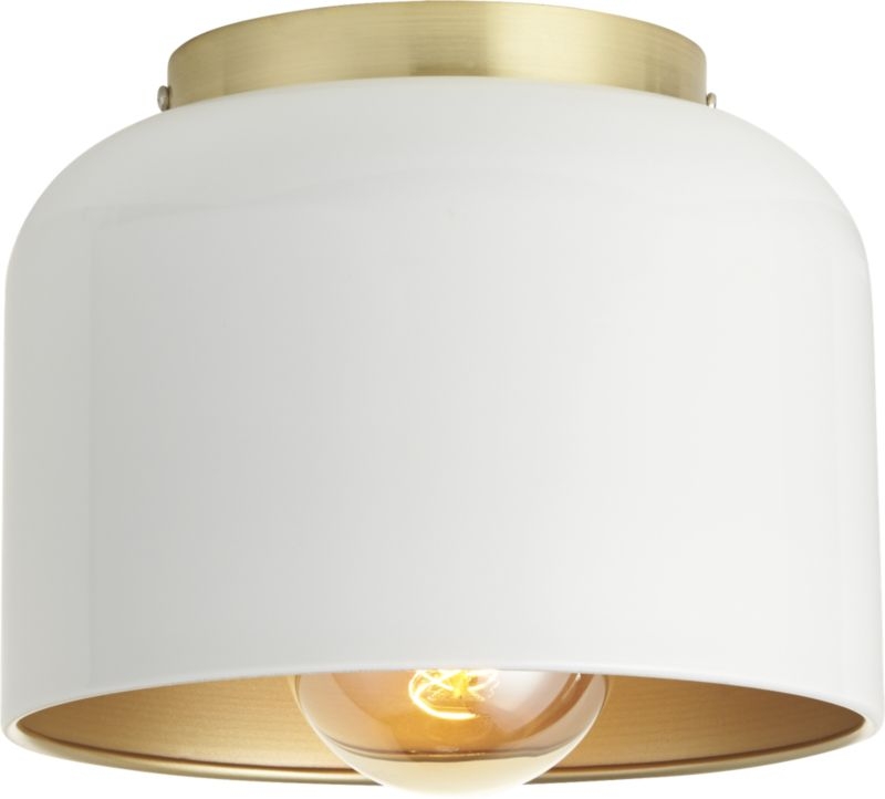 Bell White Flush Mount Light - Image 5