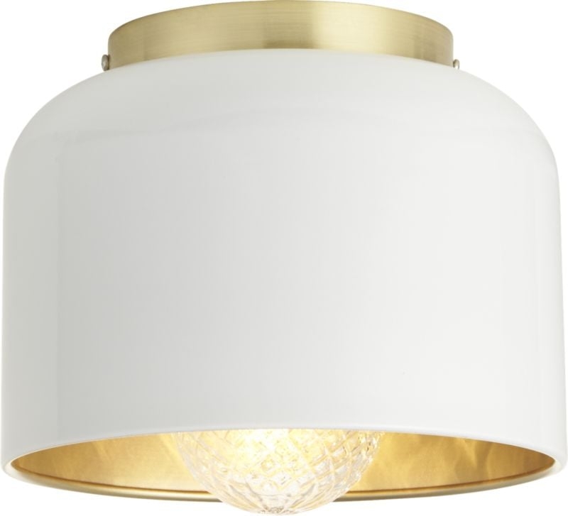 Bell White Flush Mount Light - Image 6
