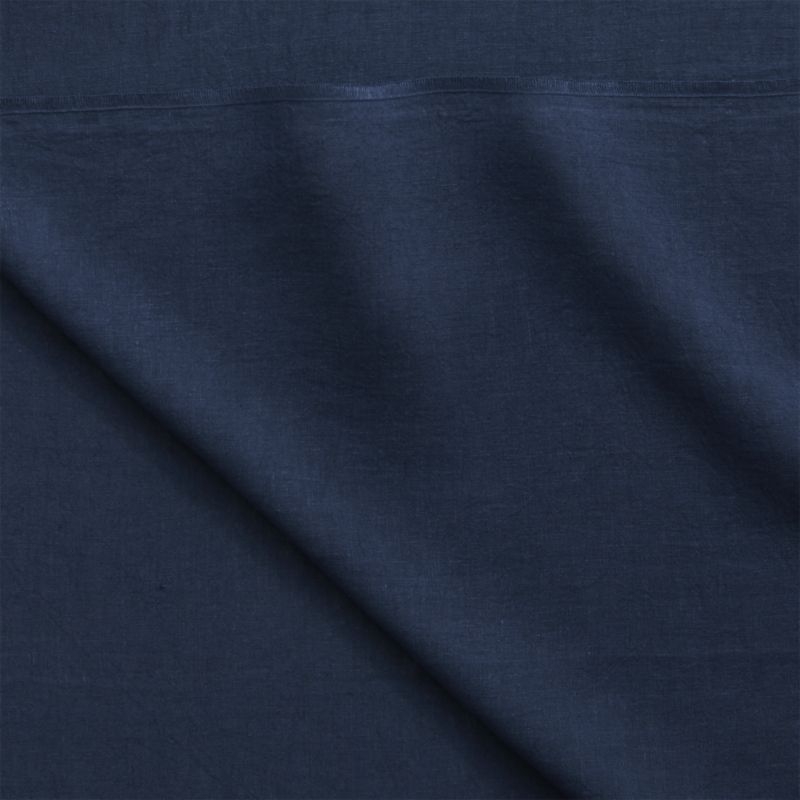 "navy linen curtain panel 48""x108" - Image 3