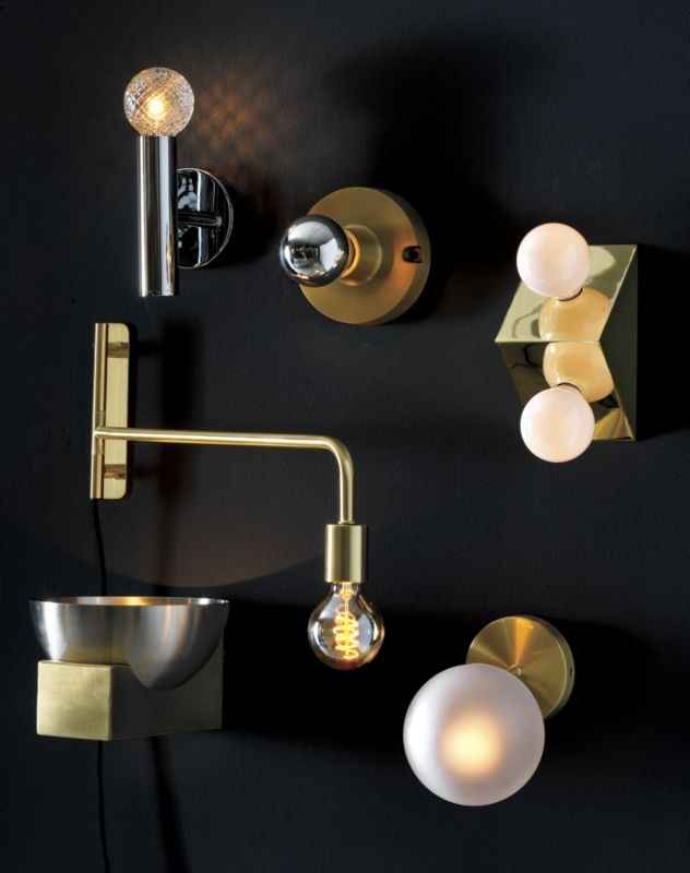 swing arm brass wall sconce - Image 2