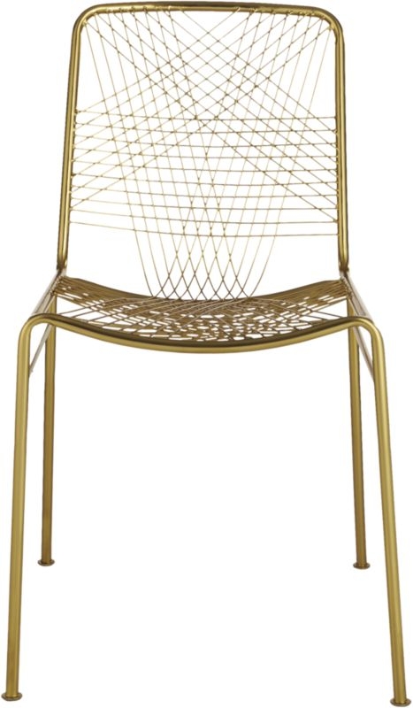 Alpha Brass Metal Chair - Image 4