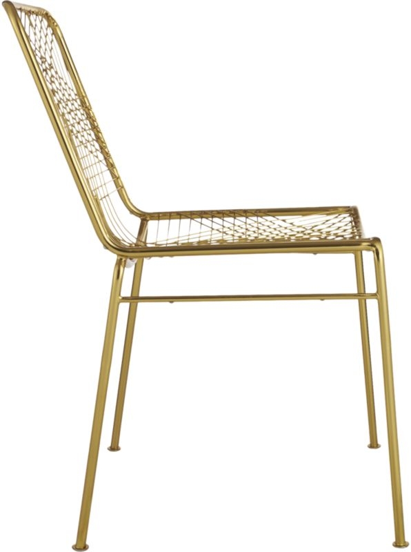 Alpha Brass Metal Chair - Image 6