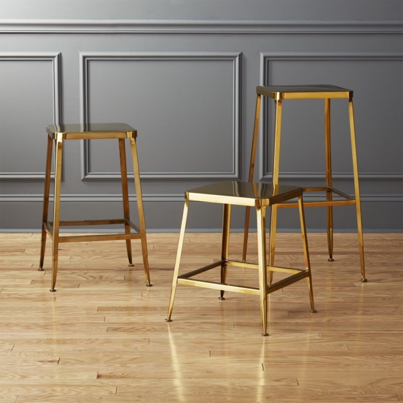 flint gold 30" bar stool - Image 4