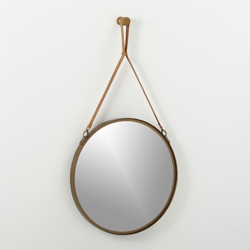 victor leather 24" mirror - Image 6