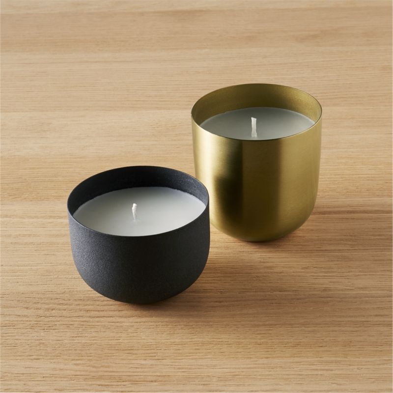 Brushed Brass Unscented Candle Bowl - Image 5